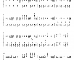 游击队歌钢琴简谱-数字双手-贺绿汀