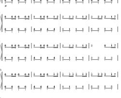 ツナ觉醒钢琴简谱-数字双手-未知