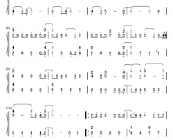 Bittersweet钢琴简谱-数字双手-嵐