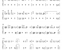 我加你等于永远钢琴简谱-数字双手-EXO