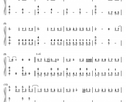 奔跑的夏天钢琴简谱-数字双手-jjlujiahui