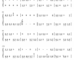 从何说起钢琴简谱-数字双手-陈奕迅