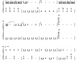 桜钢琴简谱-数字双手-経田康子