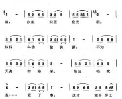 离乡弃土来投亲简谱-歌舞剧《刘三姐》选曲