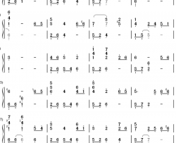 恰空钢琴简谱-数字双手-李闰珉