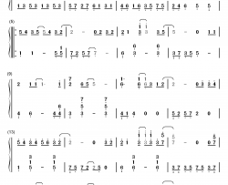 情非得已钢琴简谱-数字双手-庾澄庆