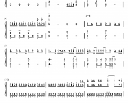 とあるいつもを钢琴简谱-数字双手-幽闭サテライト