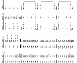 Gee钢琴简谱-数字双手-少女时代