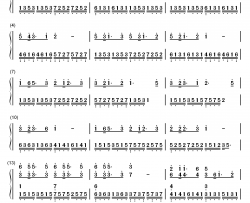 那些花儿钢琴简谱-数字双手-范玮琪