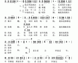 老公回家过年简谱(歌词)-陈思思演唱-秋叶起舞记谱