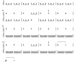 Spring钢琴简谱-数字双手-班得瑞