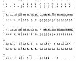 エクステンドアッシュ～蓬莱人钢琴简谱-数字双手-ZUN