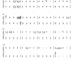 泰罗奥特曼钢琴简谱-数字双手-武村太郎