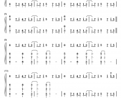 Square Hammer钢琴简谱-数字双手-Ghost