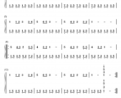 往事难忘钢琴简谱-数字双手-赵薇