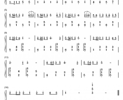 欢乐斗地主BGM钢琴简谱-数字双手-腾讯