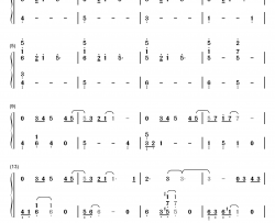 一番の宝物钢琴简谱-数字双手-麻枝准