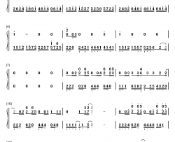 Radioactive钢琴简谱-数字双手-William Joseph Imagine Dragons