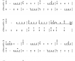 原始人歌调钢琴简谱-数字双手-拉莫