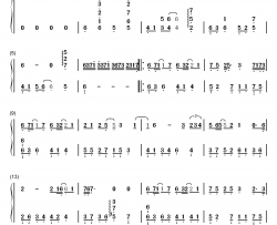 唯爱钢琴简谱-数字双手-薛凯琪 周子扬