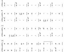 满足钢琴简谱-数字双手-肖战