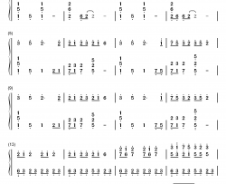 世末歌者钢琴简谱-数字双手-乐正绫