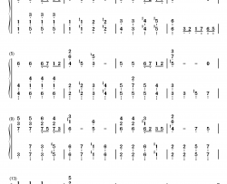 西风的话钢琴简谱-数字双手-黄自