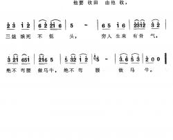 穷人生来有骨气简谱-歌舞剧《刘三姐》选曲