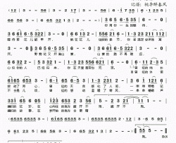 天堂里的爱简谱(歌词)-云菲菲演唱-桃李醉春风记谱