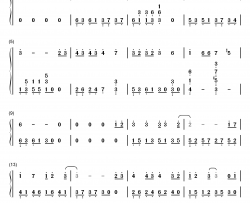 月光钢琴简谱-数字双手-徐良 阿悄