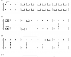 人生的旋转木马 钢琴简谱-数字双手-久石让 宫崎骏