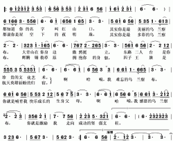 我的乌兰察布简谱(歌词)-杨晓云演唱-秋叶起舞记谱上传