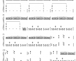 ビッグブリッヂの死闘钢琴简谱-数字双手-植松伸夫