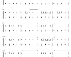 同类钢琴简谱-数字双手-孙燕姿