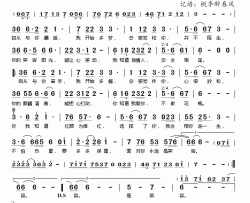 红颜为谁红简谱(歌词)-谭晶演唱-桃李醉春风记谱