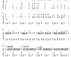 卡农弹奏版钢琴简谱-数字双手-乔治•温斯顿