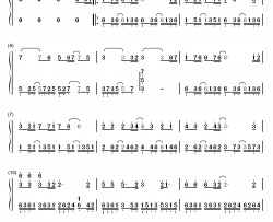 离别钢琴简谱-数字双手-阿杜