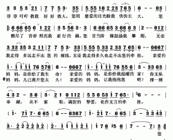 一生报答简谱(歌词)-刘和刚演唱-秋叶起舞记谱上传