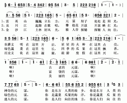 美丽神奇的元谋简谱(歌词)-孔庆学演唱-秋叶起舞记谱上传