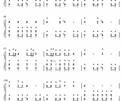 欢沁钢琴简谱-数字双手-林海