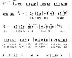 正是月圆的时候简谱-石顺义词 王亚伦曲