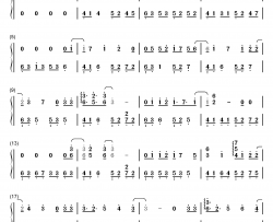 撒野钢琴简谱-数字双手-欸-61