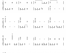 《慢慢》钢琴简谱-数字双手-王乃恩  张学友