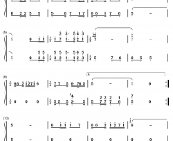 怀念战友钢琴简谱-数字双手-雷振邦