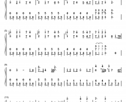 如果有你在钢琴简谱-数字双手-伊织