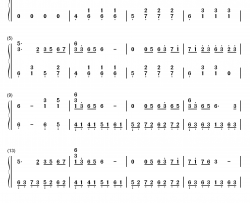 潮鸣钢琴简谱-数字双手-折戸伸治