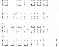 卖报歌钢琴简谱-数字双手-聂耳