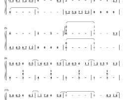 生僻字钢琴简谱-数字双手-陈柯宇