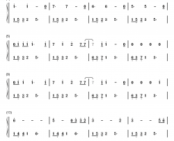 我们都是好孩子钢琴简谱-数字双手-王筝