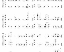 メグルモノ钢琴简谱-数字双手-寺岛拓笃